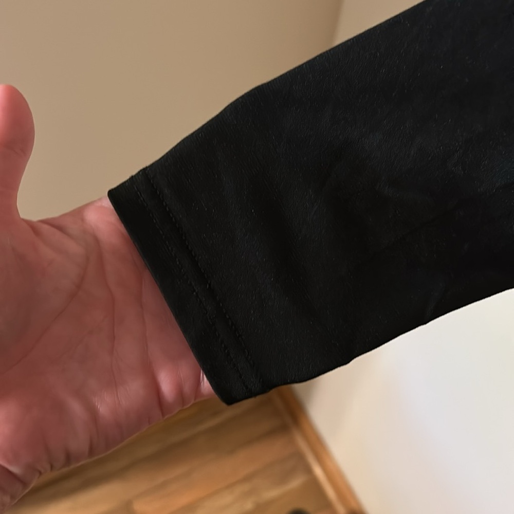 SHEIN Elegant Black Long Sleeve crop Top size large - Picture 3 of 5